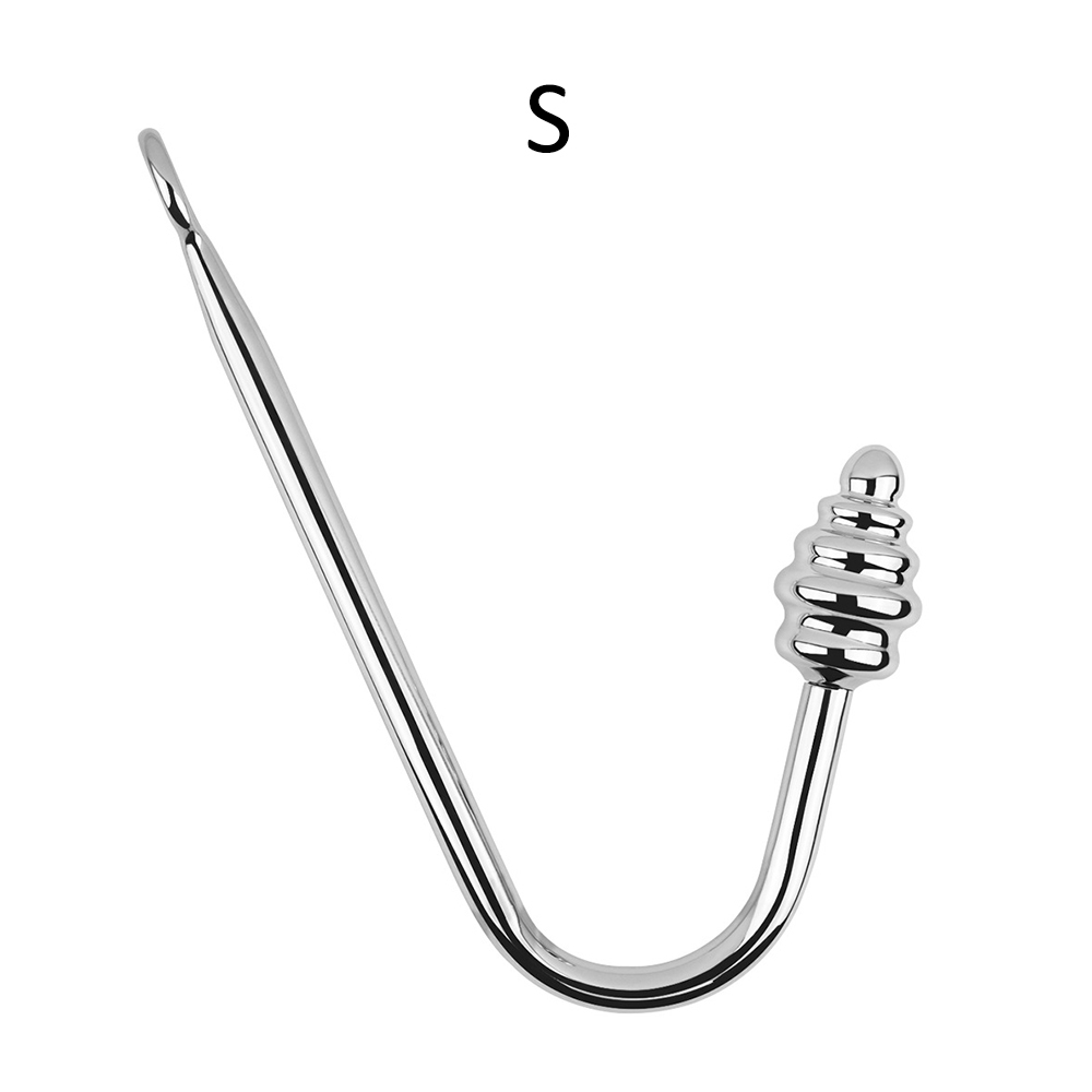 Bondage Hook aus Metall mit Analzapfen in drei Grössen
