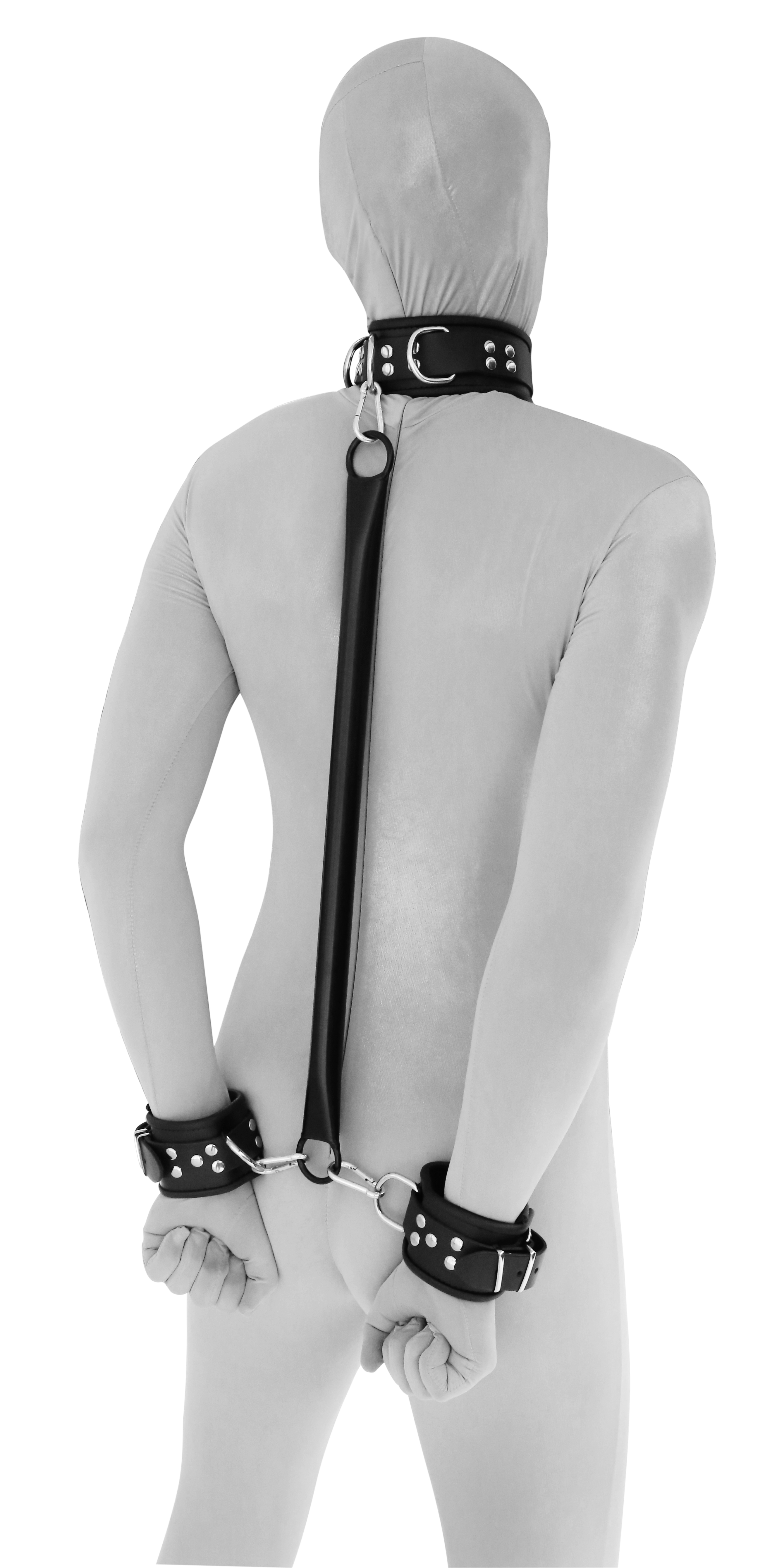 Spreizstange mit Lederhandfesseln und Halsfessel