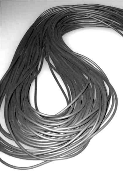 BASTEL - Rundgummi voll 8mm pro Meter