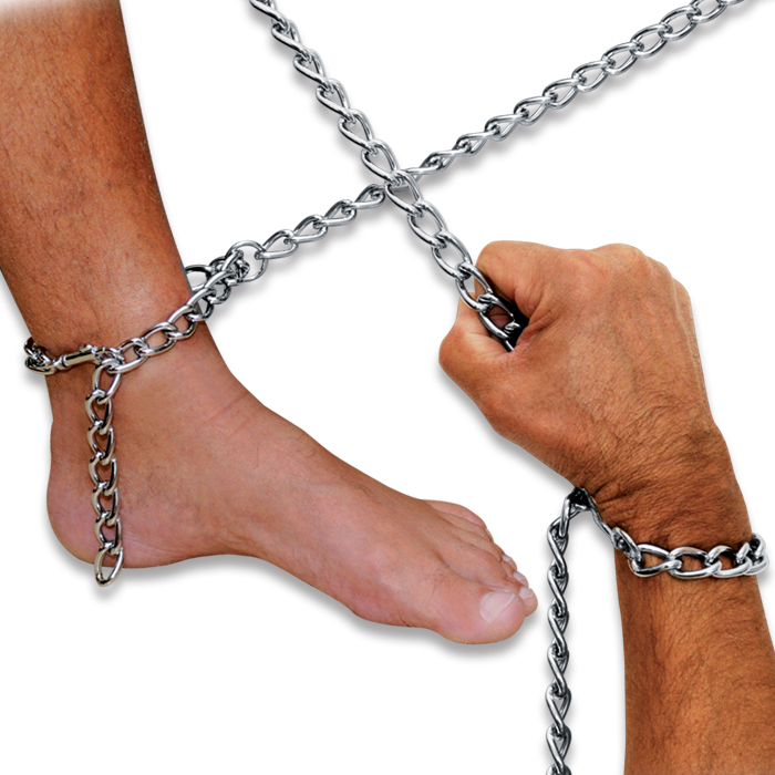 "Extra" dicke Metallkette Hand / Fuß