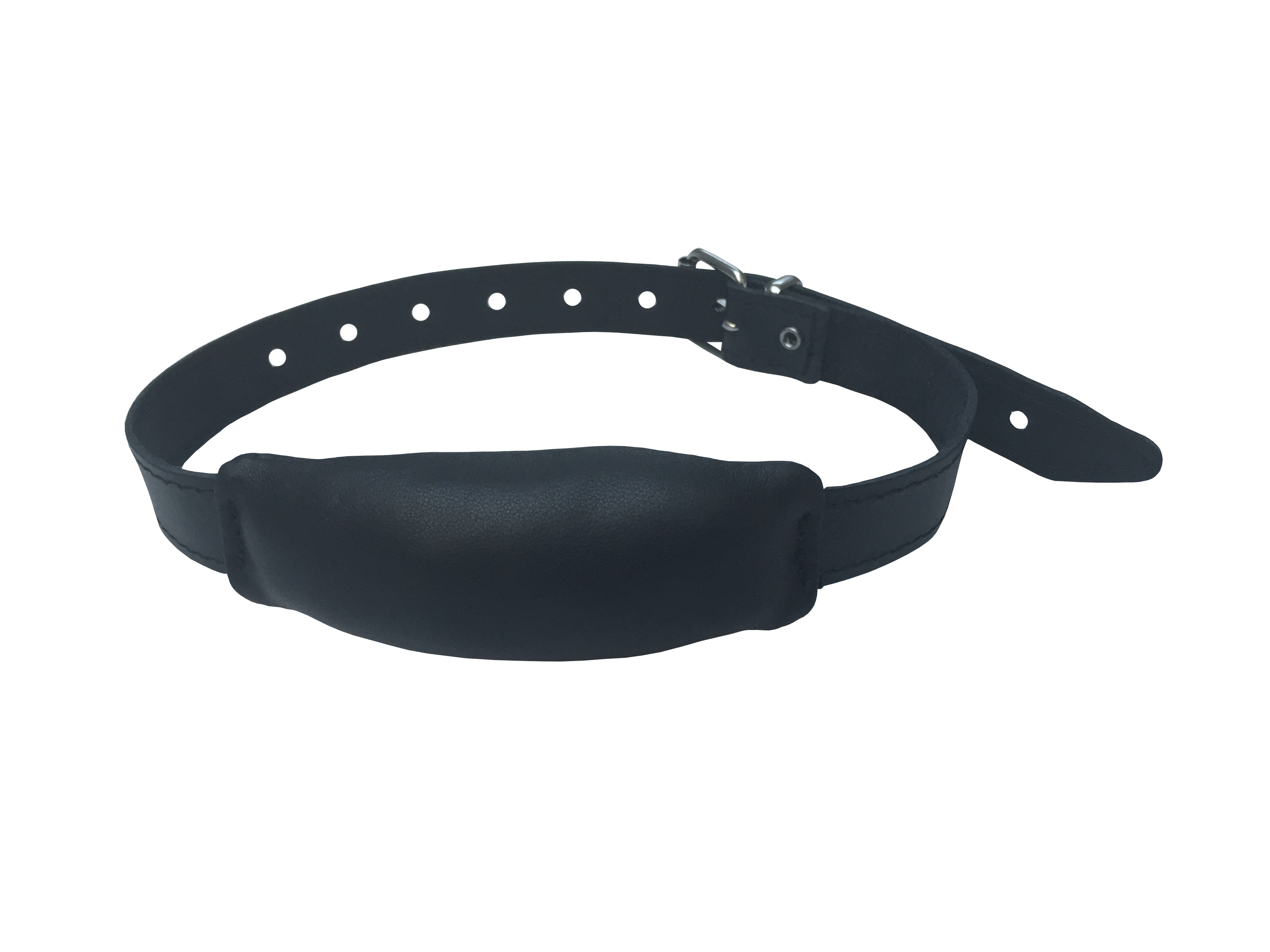 Ledermundknebel " Bananenform" Schwarz