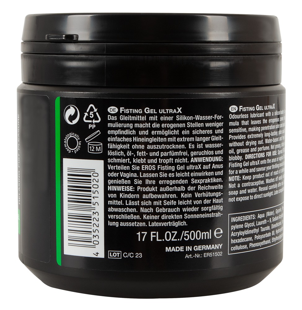 Fisting Gel UltraX – 500 ml